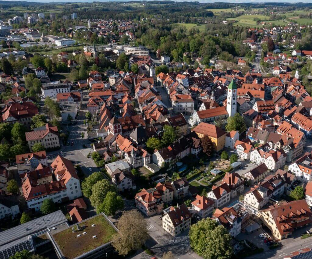 Luftbild Stadt Wangen
