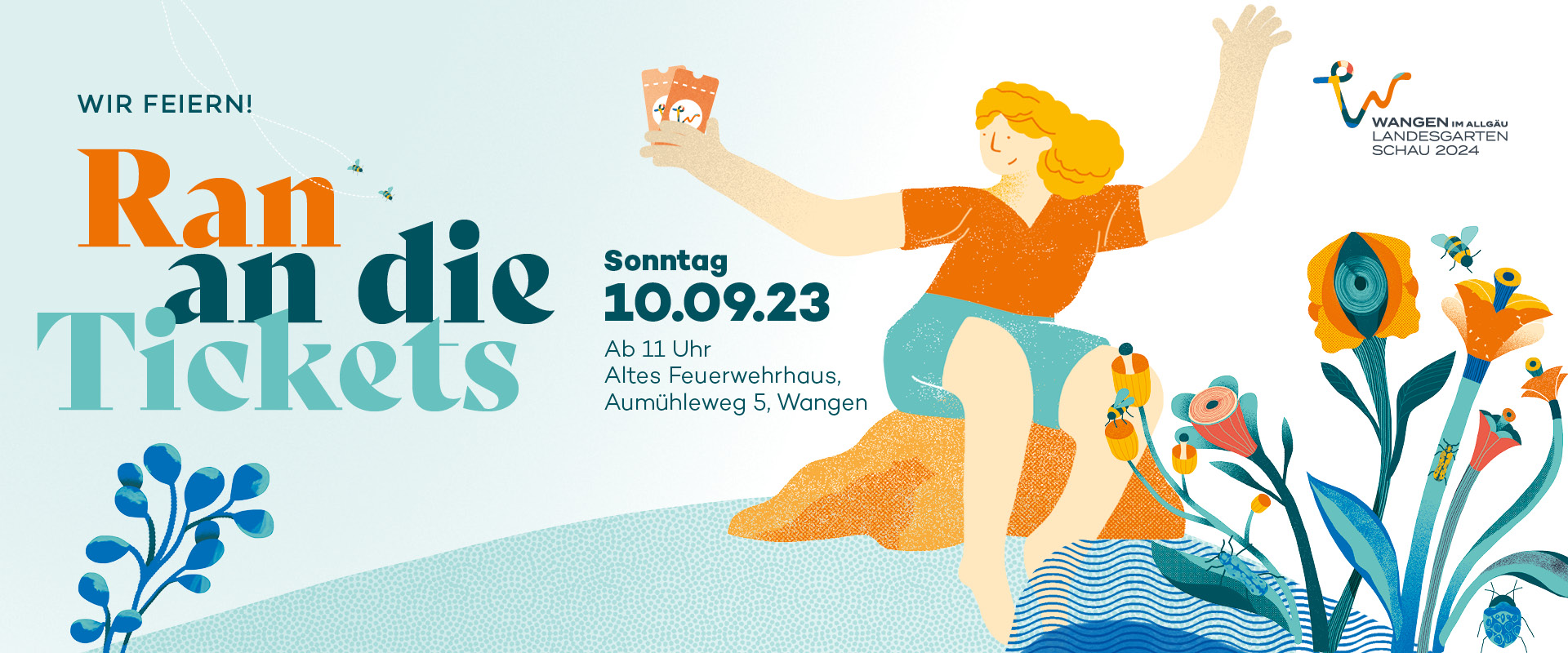 Start des Dauerkartenvorverkaufs am 10.09.2023 ©Landesgartenschau Wangen 2024