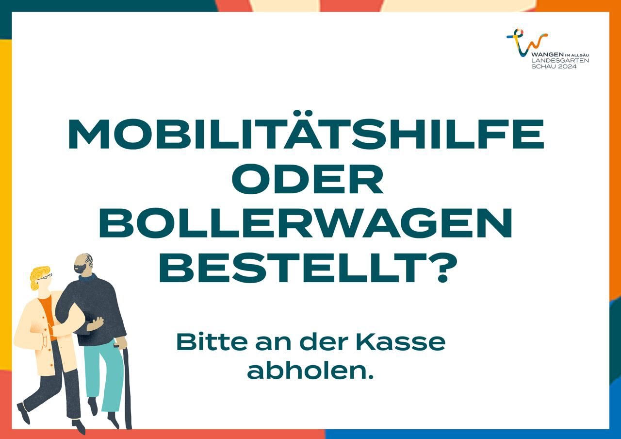 Mobilitätshilfen oder Bollerwagen - Landesgartenschau Wangen 2024